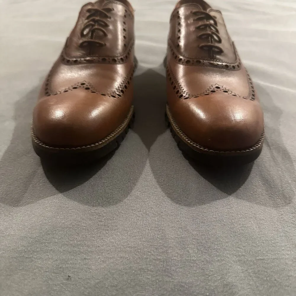 Cole Haan Zero Grand Wingtip Oxfords Dress Shoes Mens 11.5 M C24964 Brown